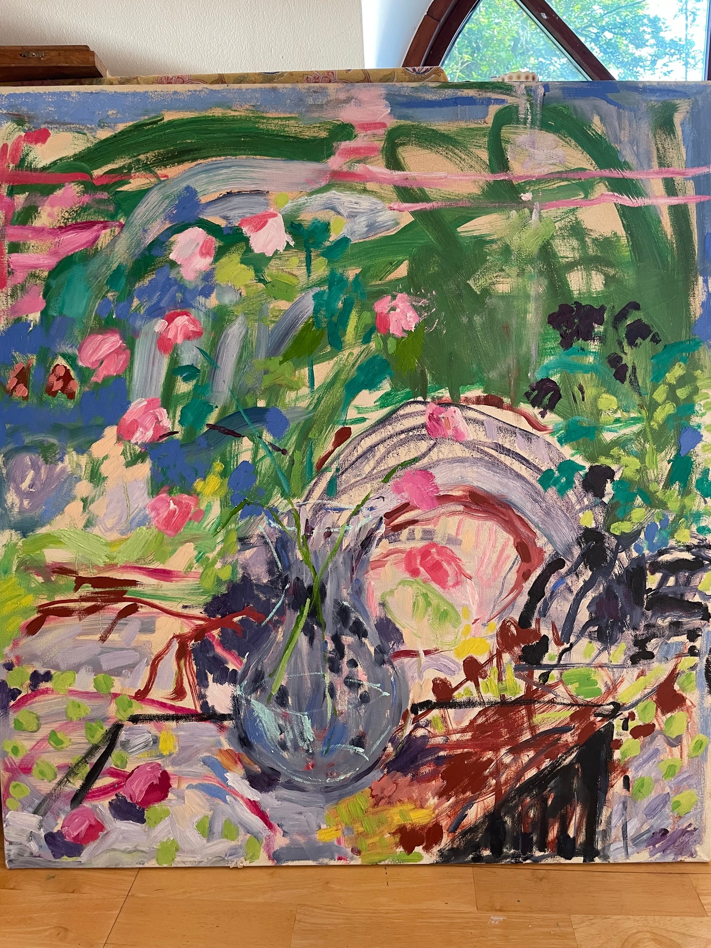 GREEN FOILAGE 80 x 80 cm
