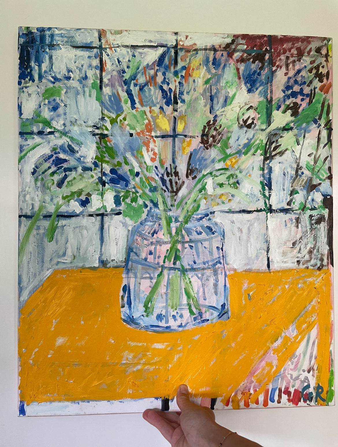 Endagskursus, individuelt, 4 timer i Abstract Floral Oil Painting