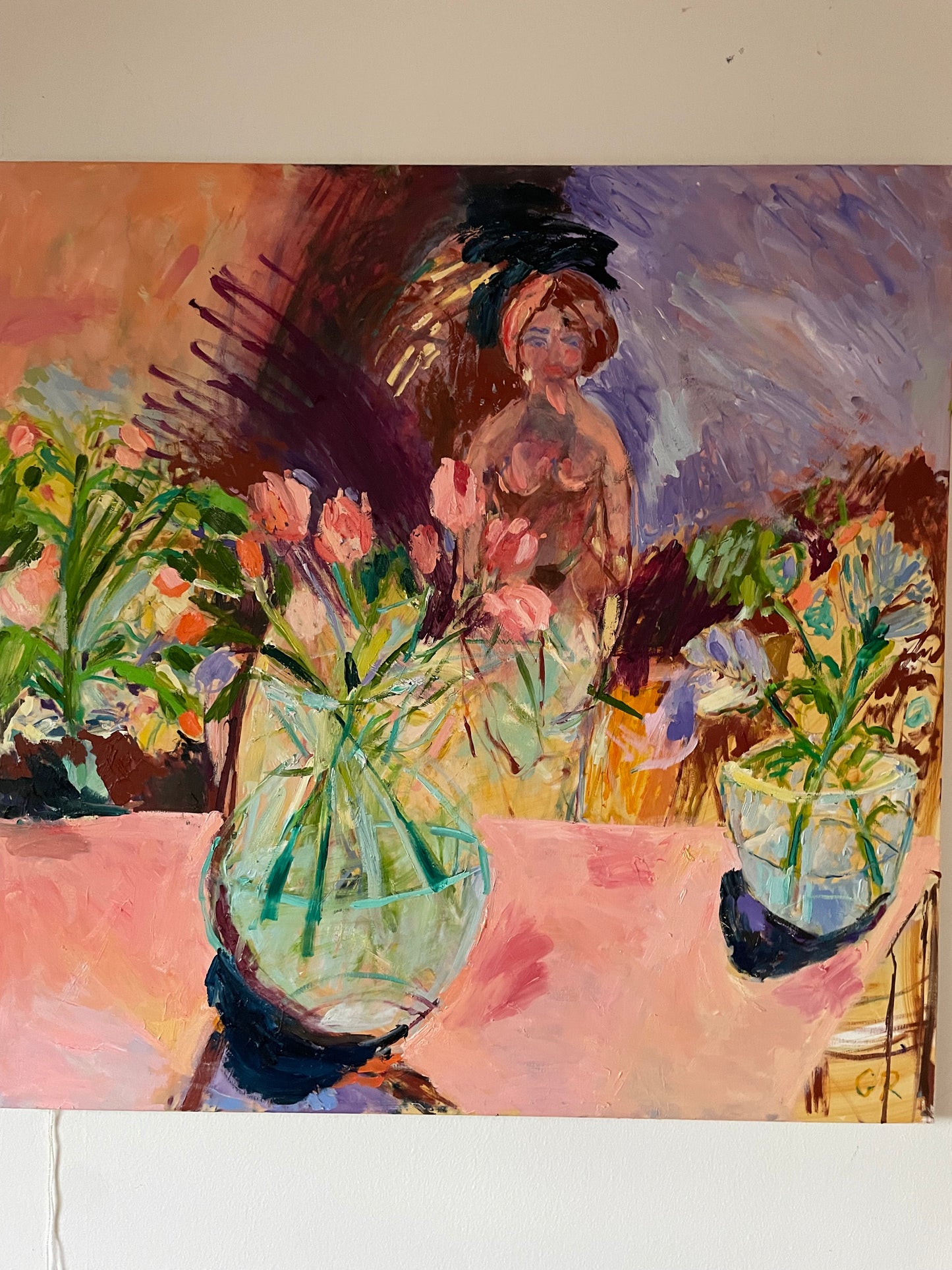 SHE WAS ALWAYS THERE 80 x 80 cm