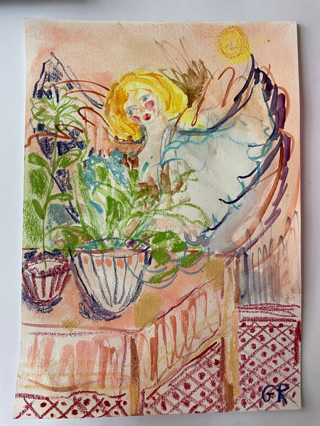 Angel in the garden