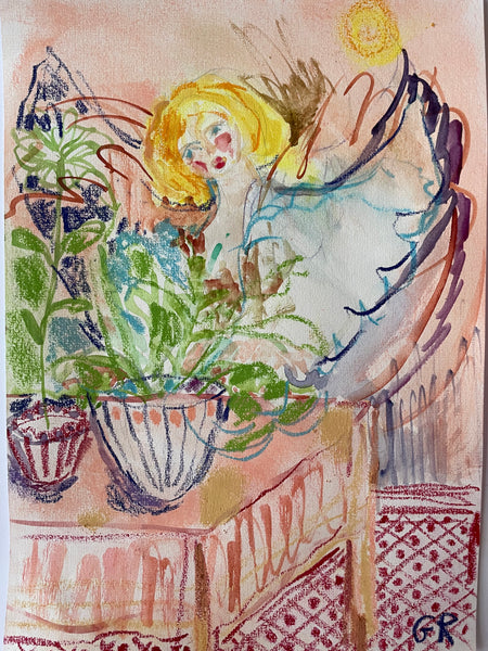 Angel in the garden