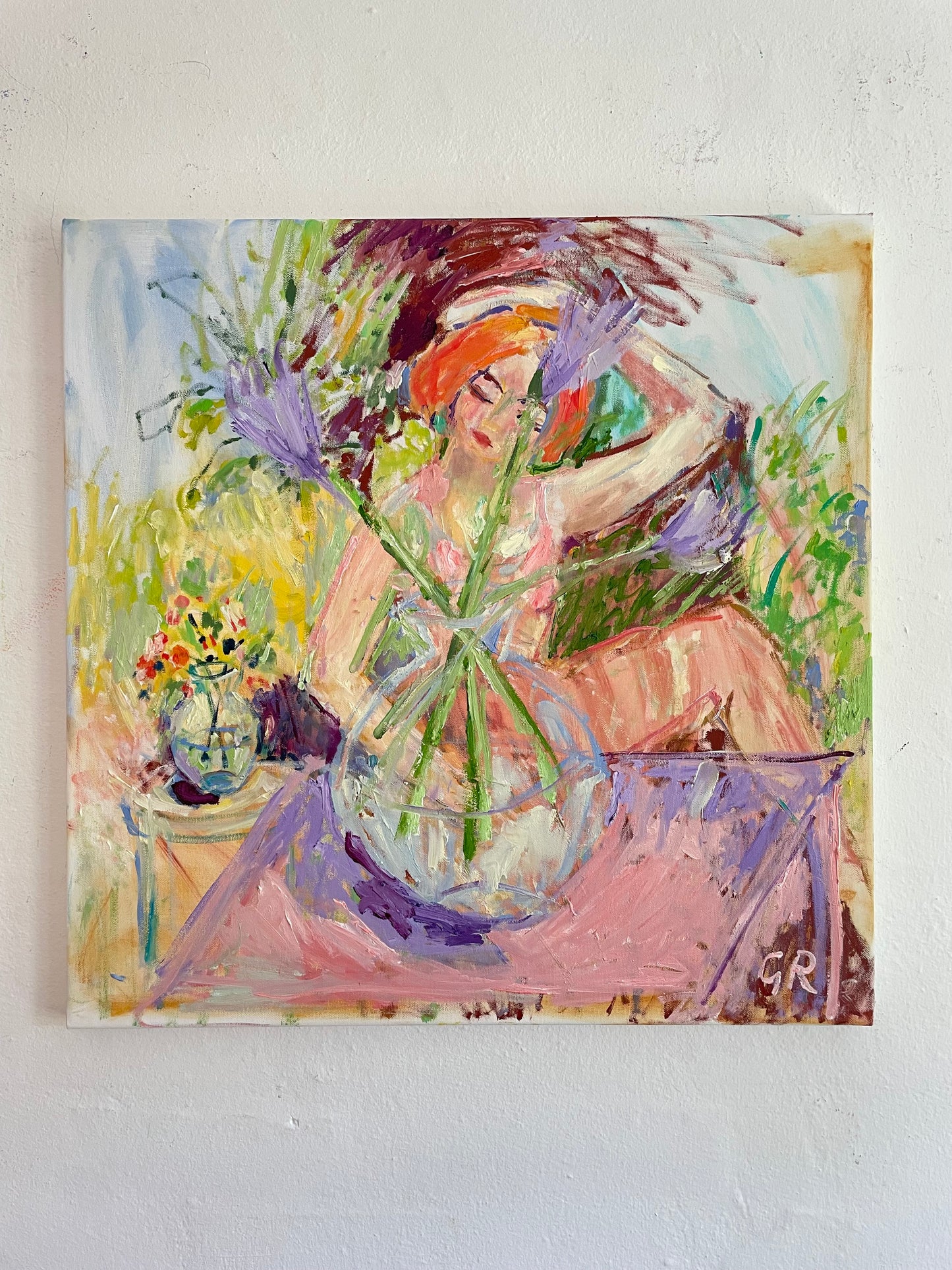 A GARDEN VIEW 50 x 50 cm