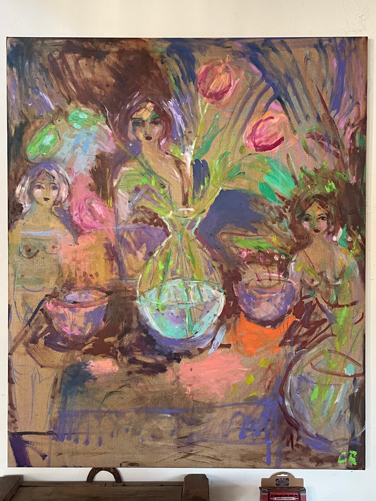 MY FRIENDS IN THE PARK 120 x 100 cm