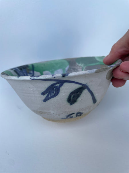 LARGE BLUE BELL BOWL