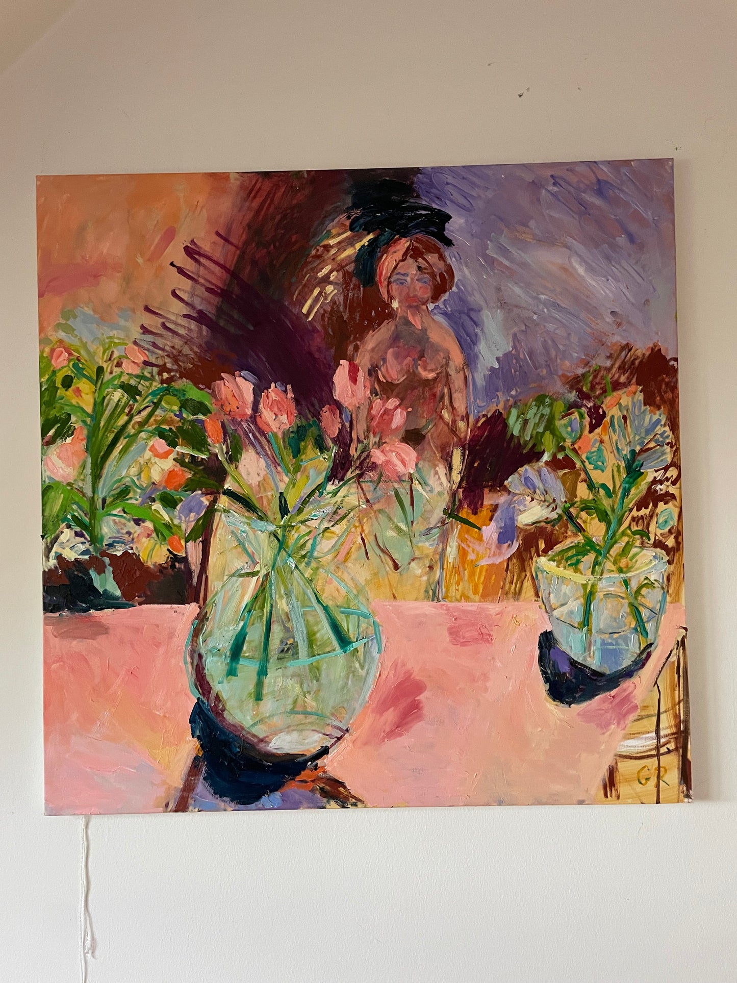 SHE WAS ALWAYS THERE 80 x 80 cm