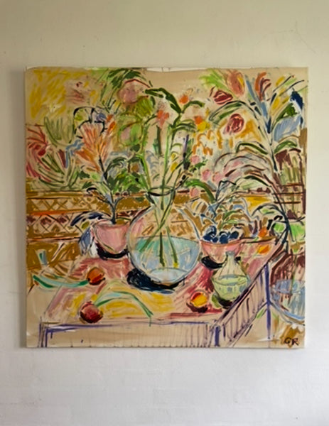 A French Garden 100 cm x 100 cm