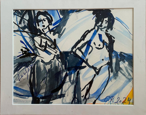 Women by the sea