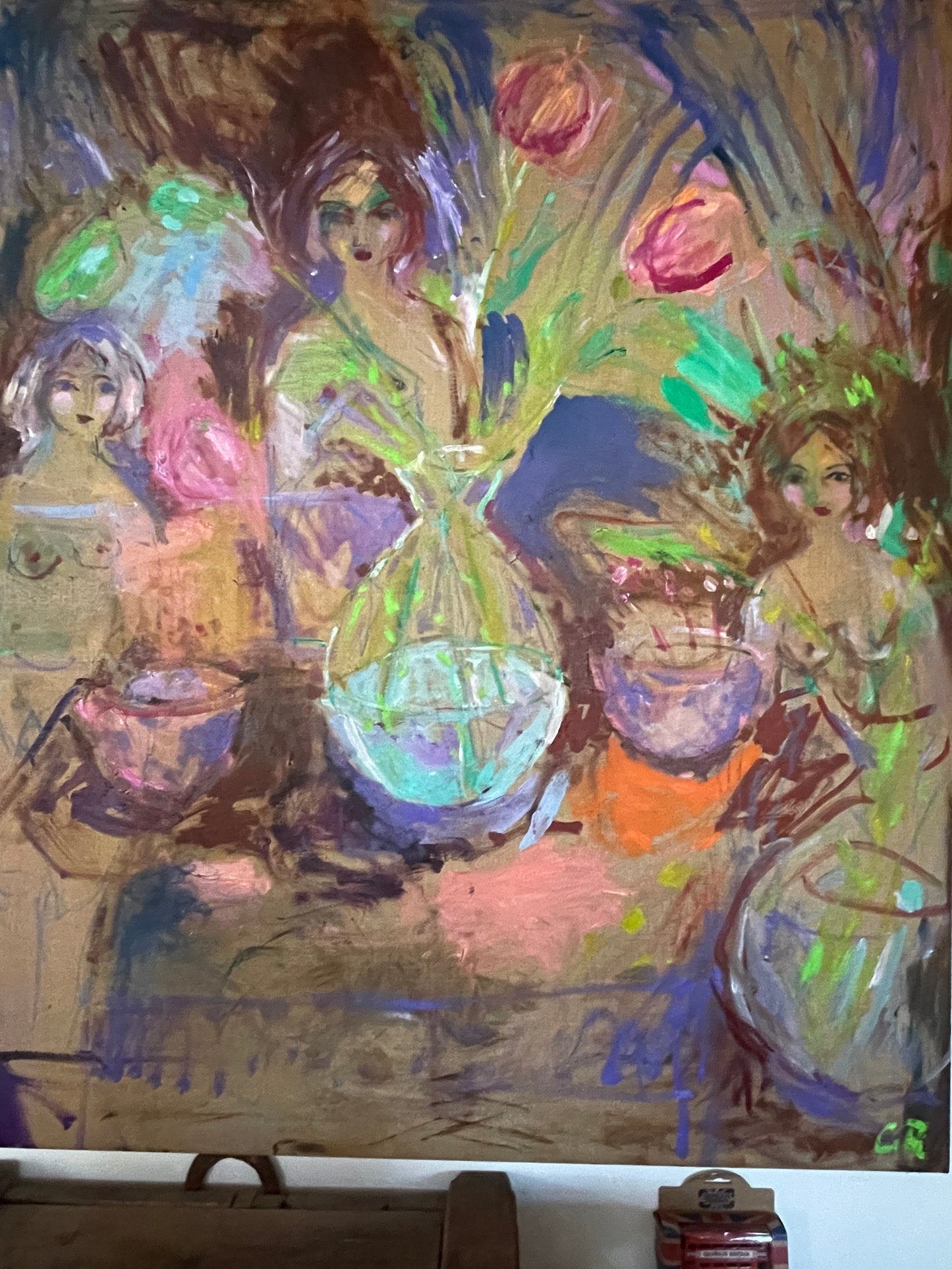 MY FRIENDS IN THE PARK 120 x 100 cm