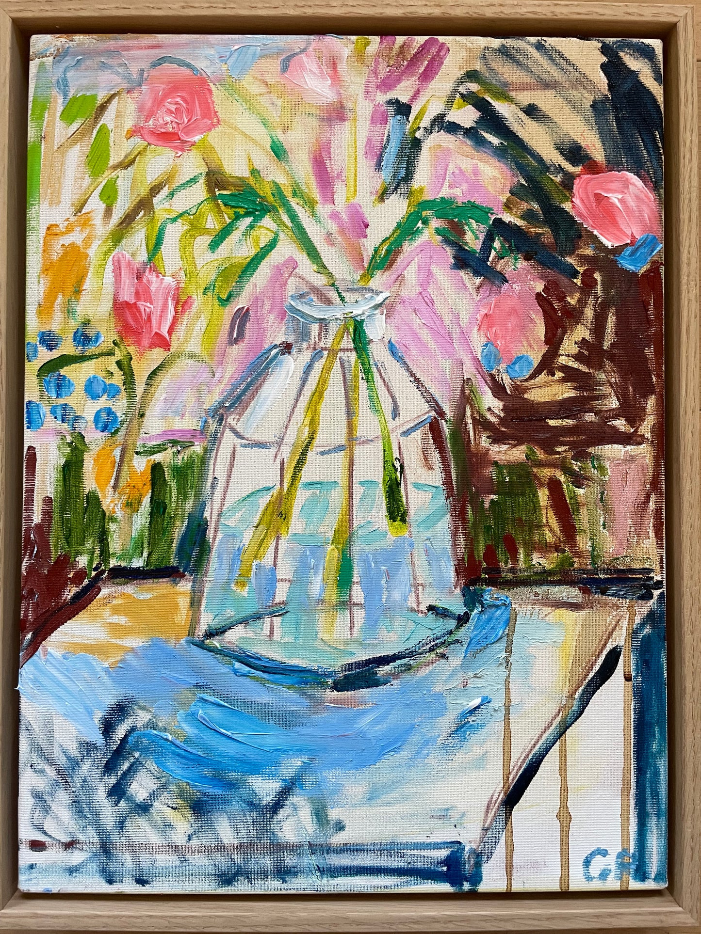 ROSES FOR HER oil 30 x 40 cm