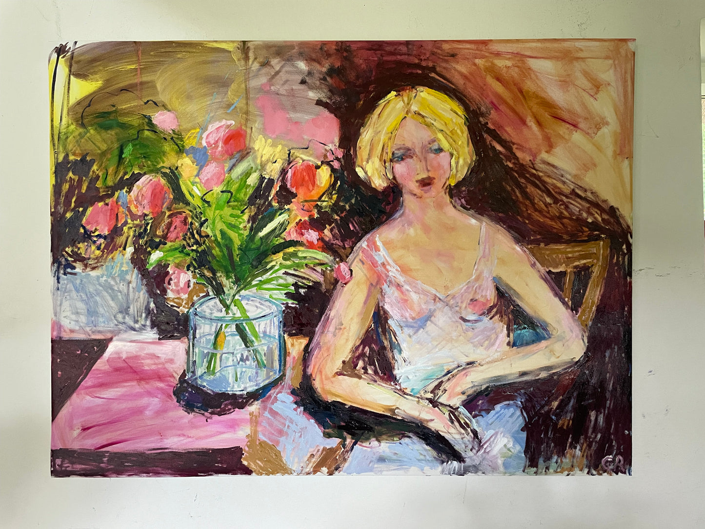 Muse in studio 120 x 90 cm