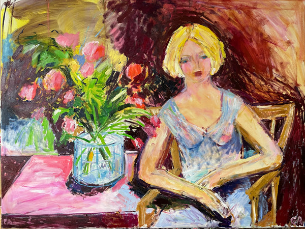 Muse in studio 120 x 90 cm