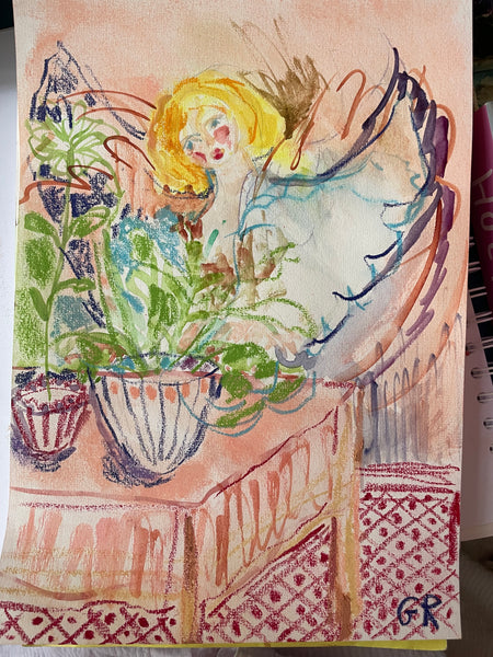 Angel in the garden
