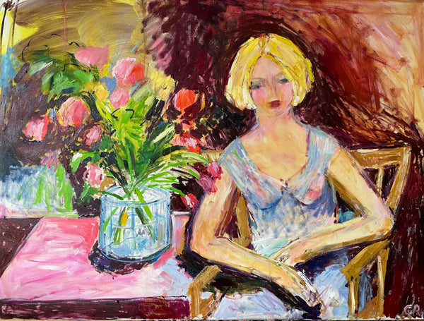Muse in studio 120 x 90 cm