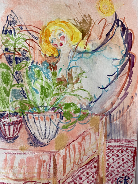 Angel in the garden