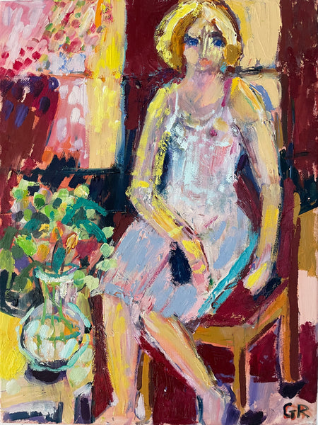 White Slip; 30 x 40 cm