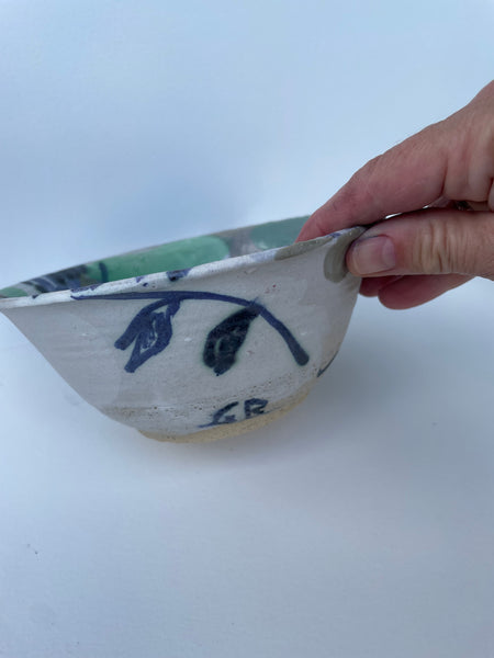 LARGE BLUE BELL BOWL
