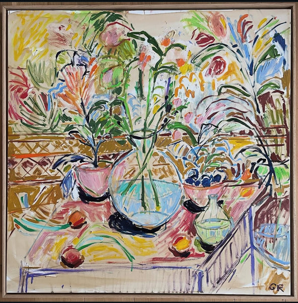 A French Garden 100 cm x 100 cm