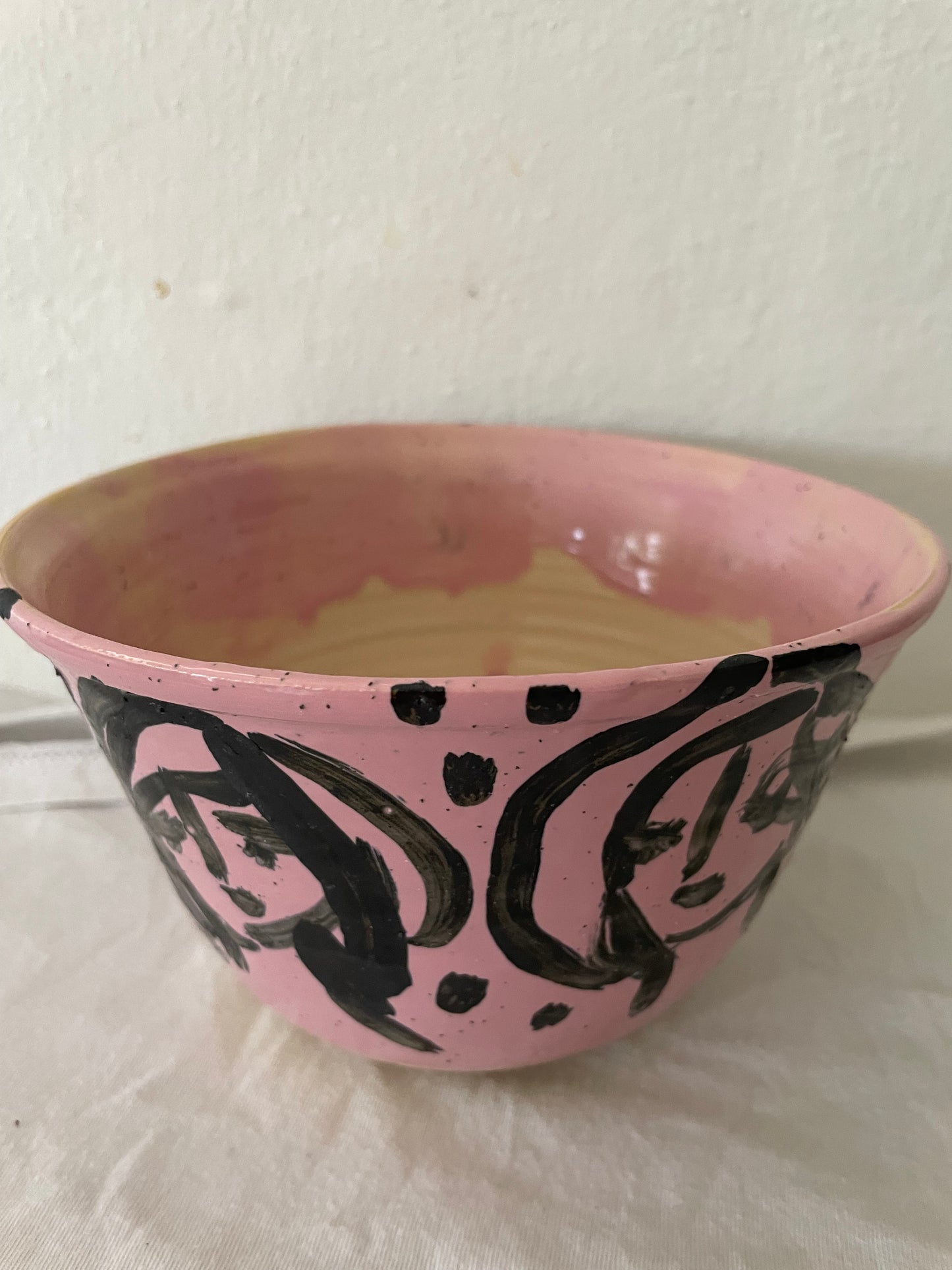 Pink face bowl