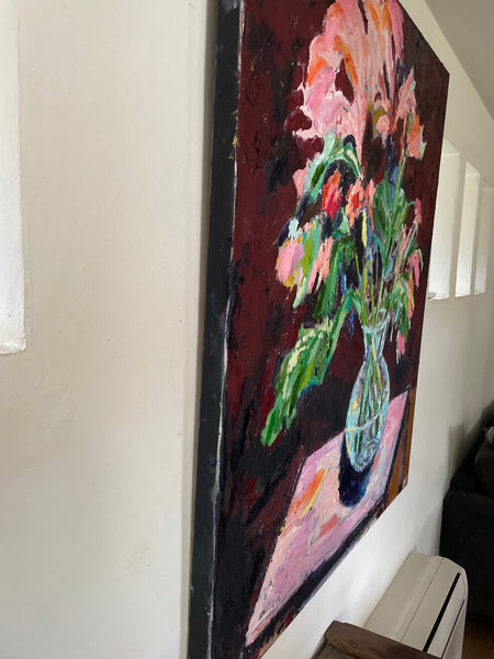 The pink Lillies 120 x 100 cm