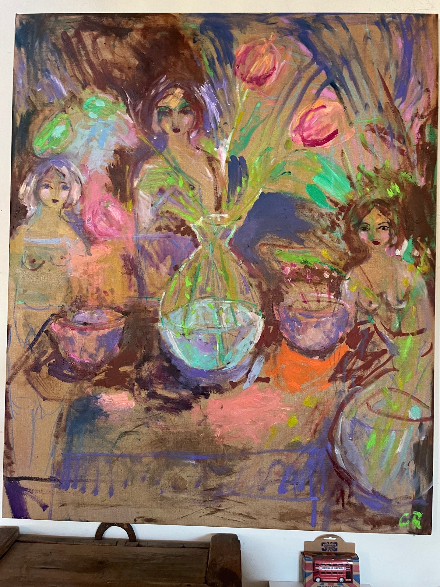 MY FRIENDS IN THE PARK 120 x 100 cm