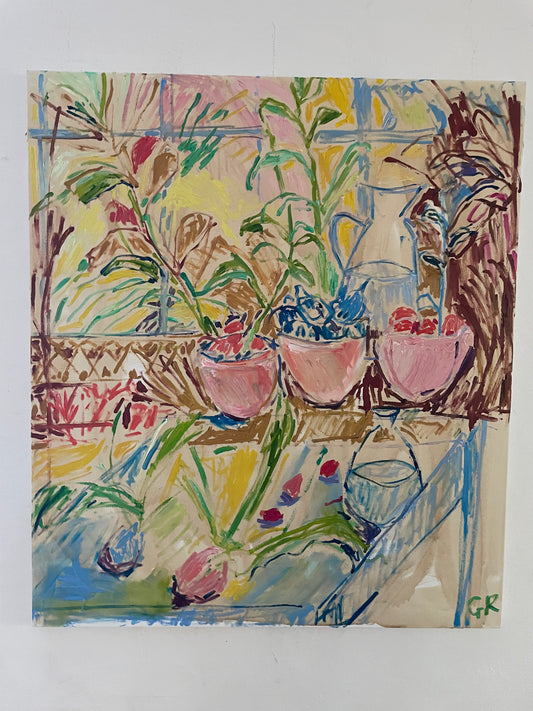 MY WINDOW oil 70 cm x 80 cm