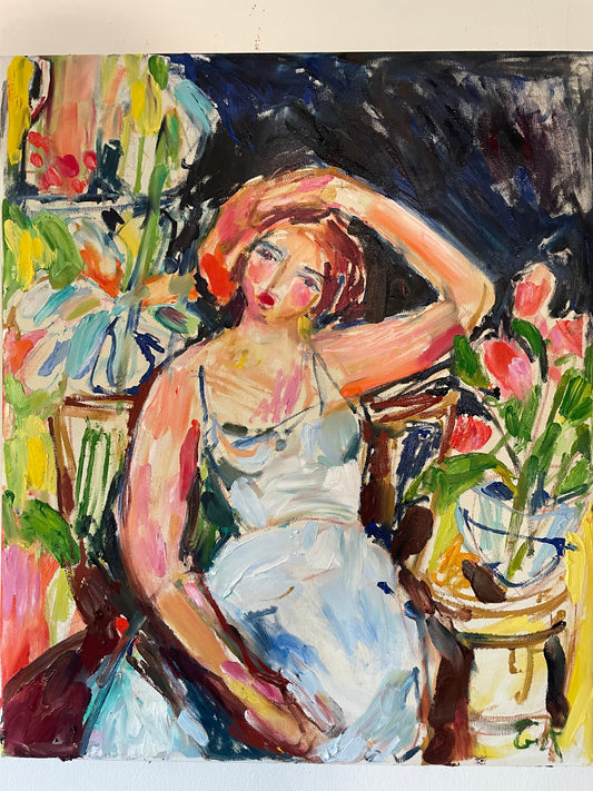 A Black shadow 60 x 70