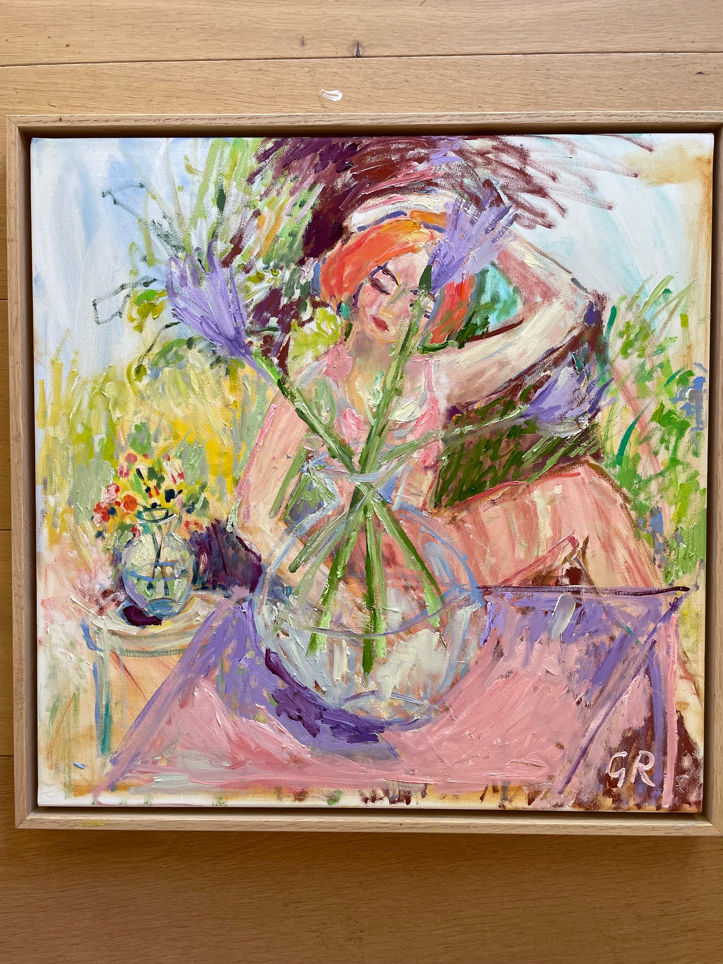 A GARDEN VIEW 50 x 50 cm