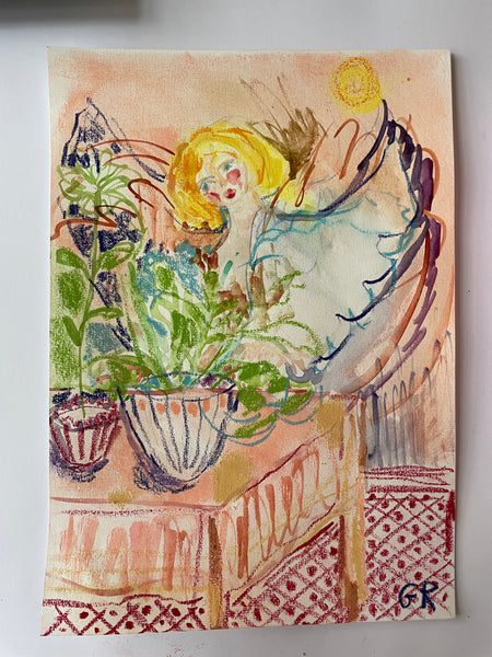 Angel in the garden