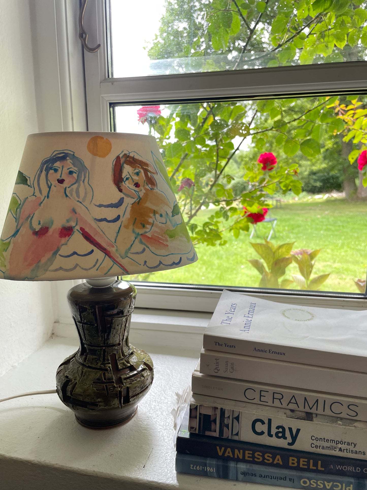 Lamp shade hand painted