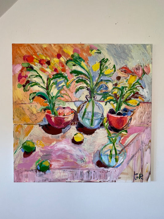 A Garden, Vence 80 x 80 cm