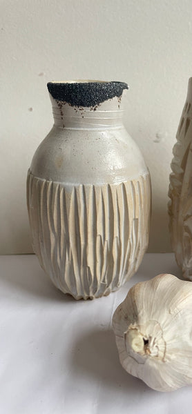 Vase with silver lining