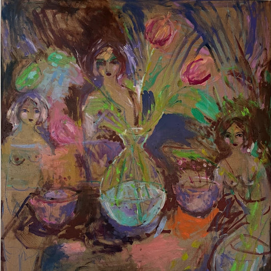 MY FRIENDS IN THE PARK 120 x 100 cm