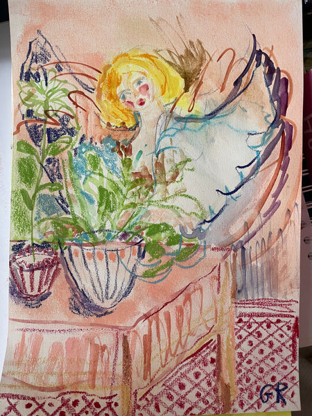 Angel in the garden