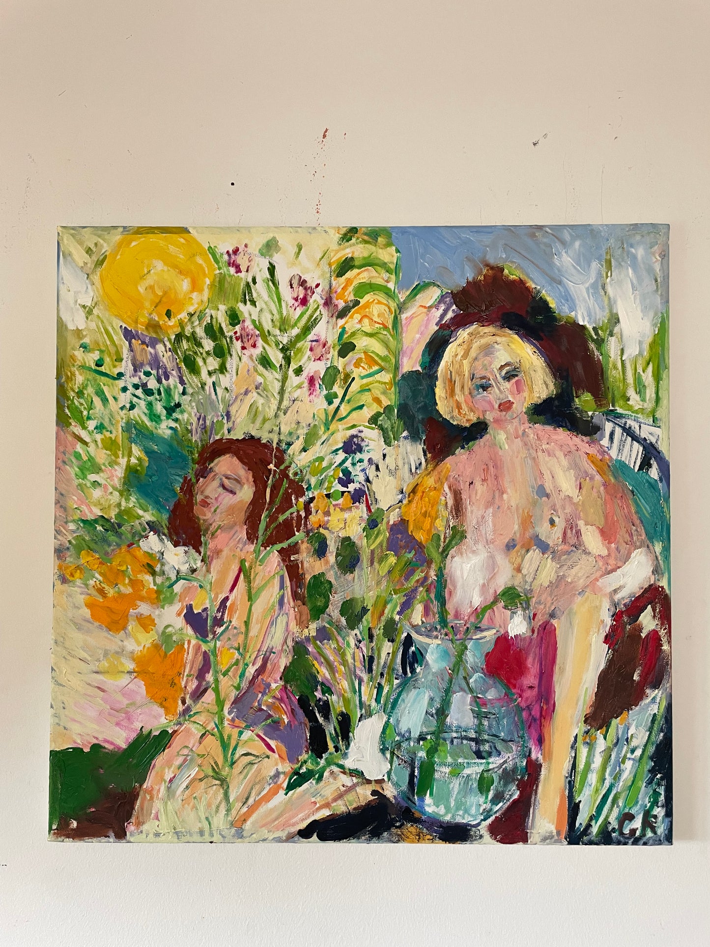 In the garden 60 x 60 cm