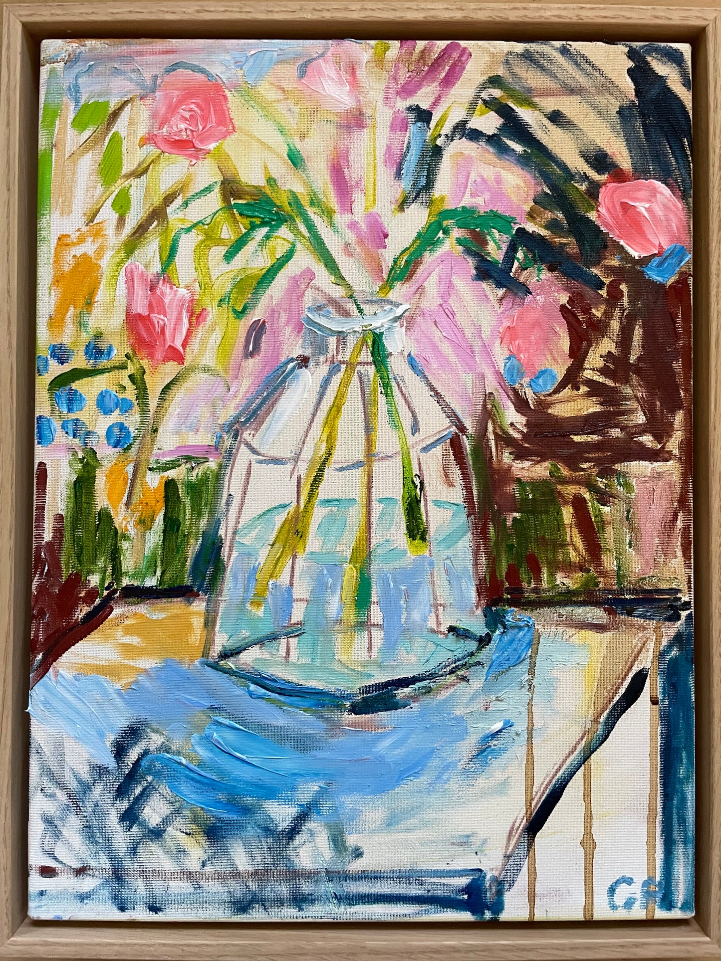 ROSES FOR HER oil 30 x 40 cm