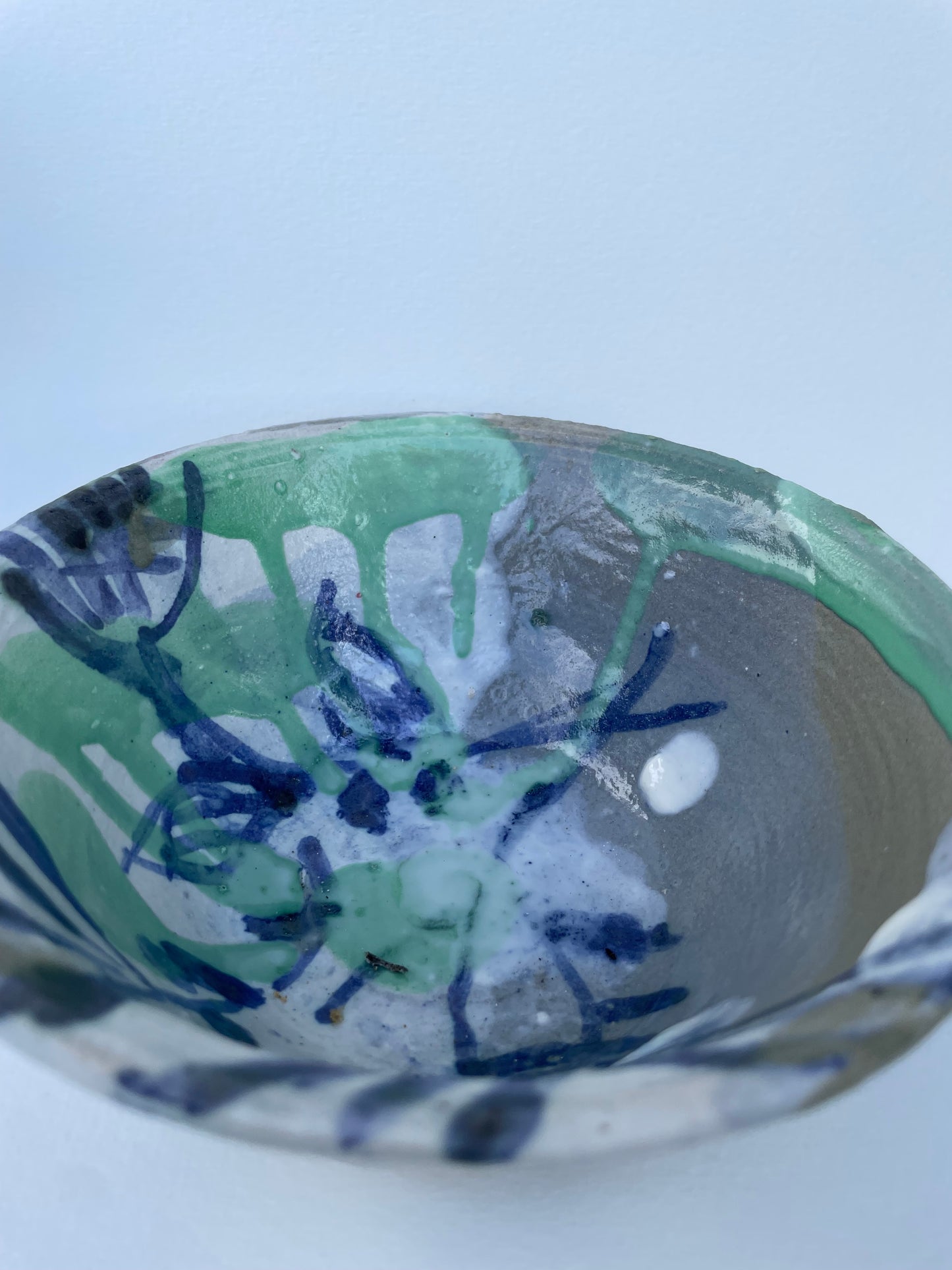 LARGE BLUE BELL BOWL
