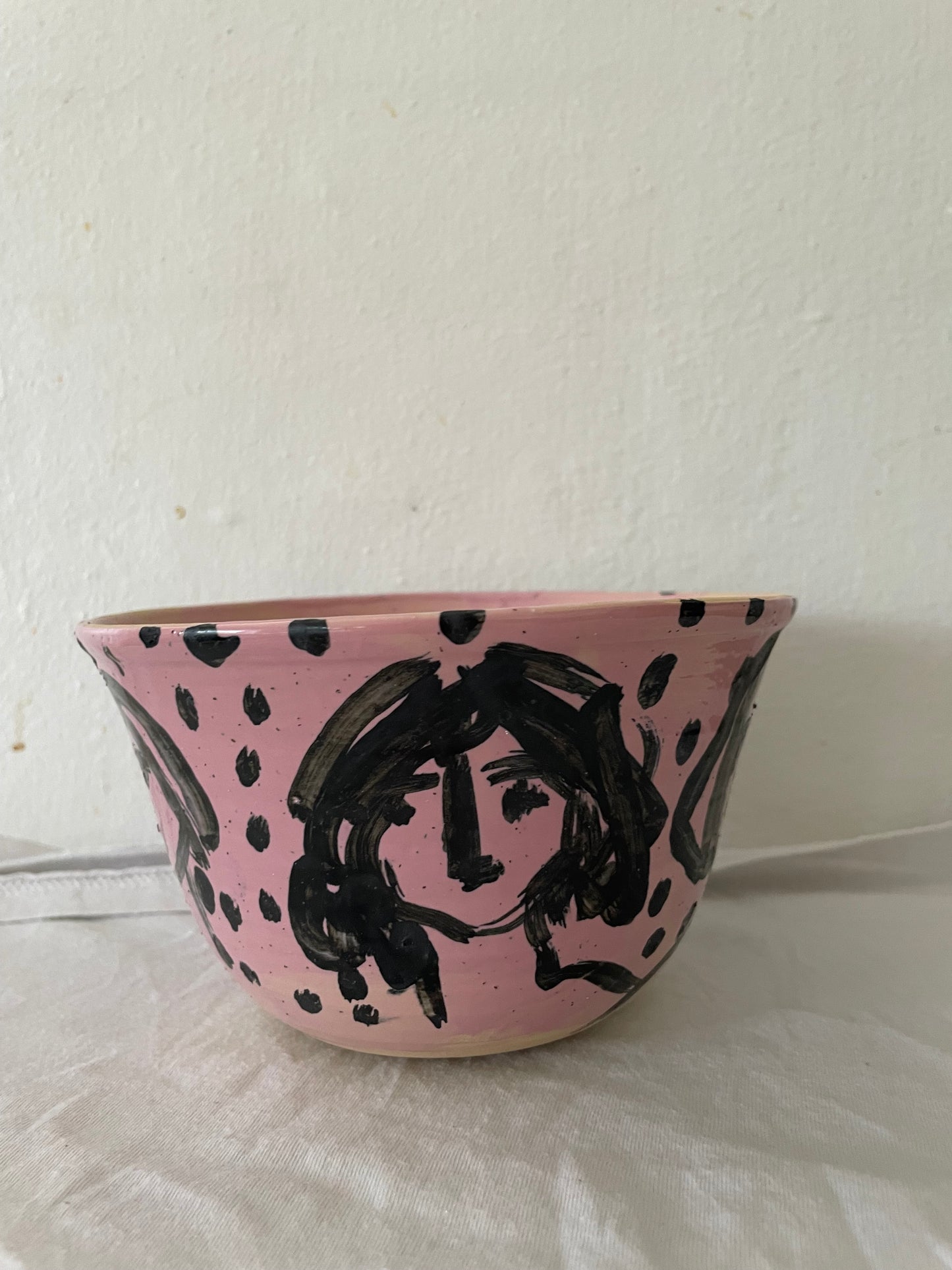 Pink face bowl