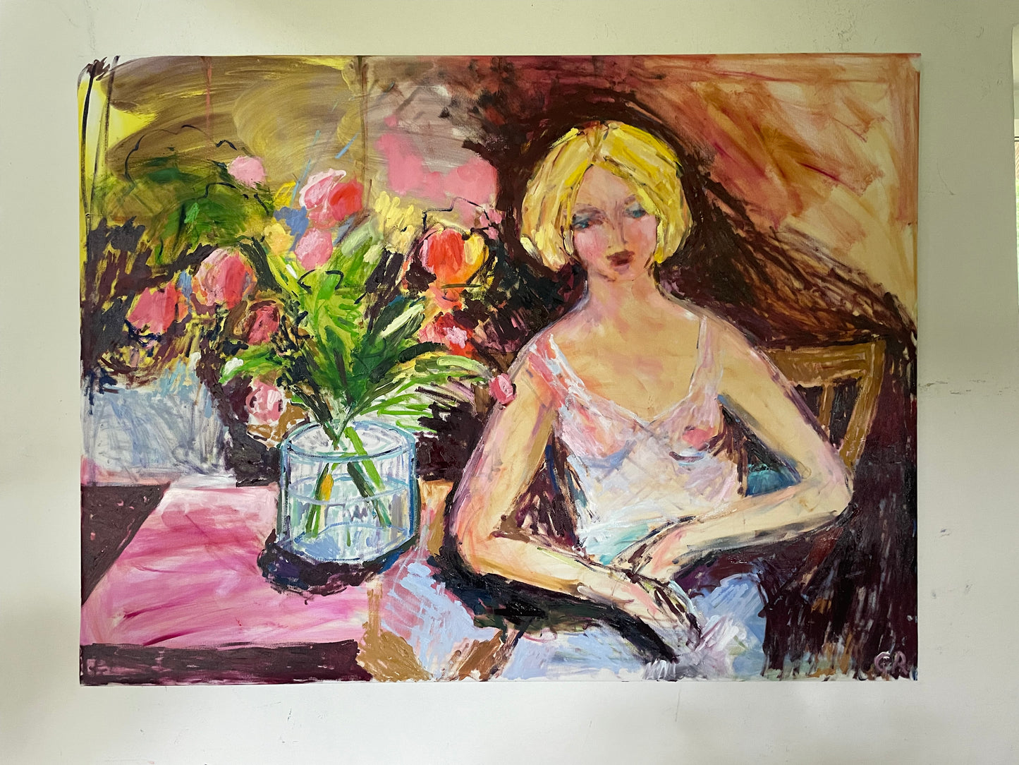 Muse in studio 120 x 90 cm