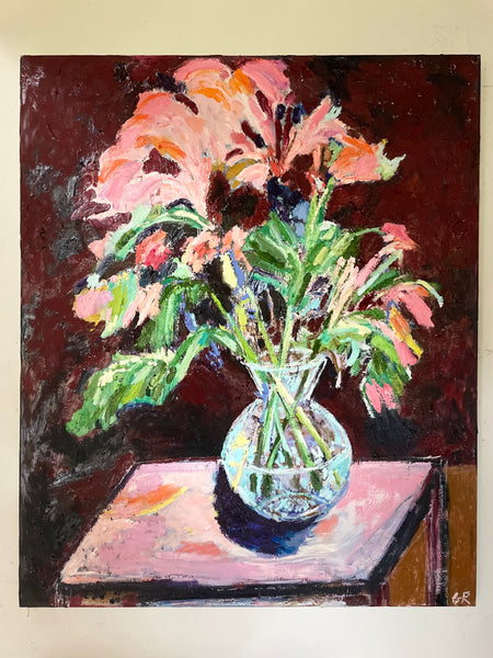 The pink Lillies 120 x 100 cm