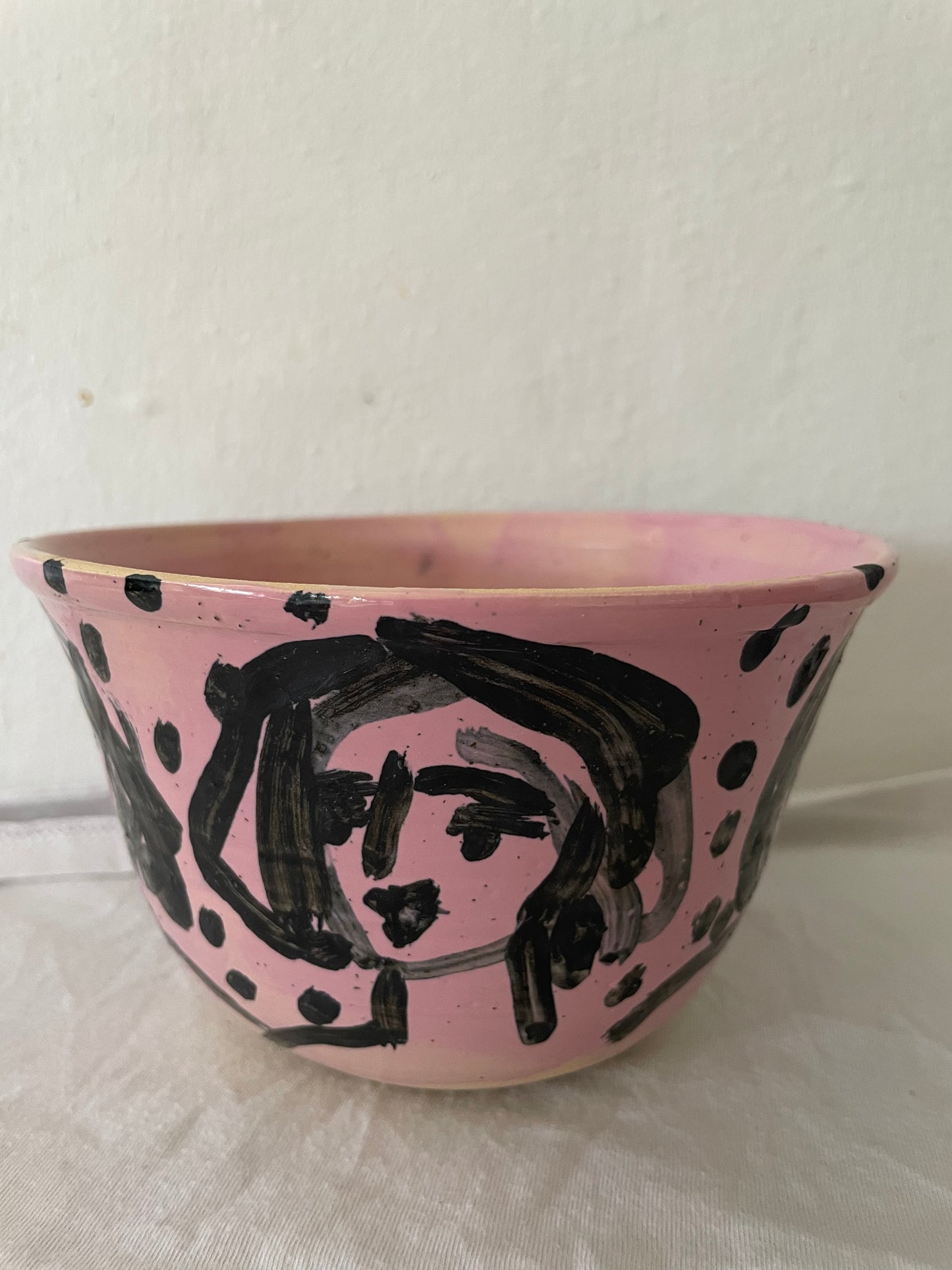 Pink face bowl