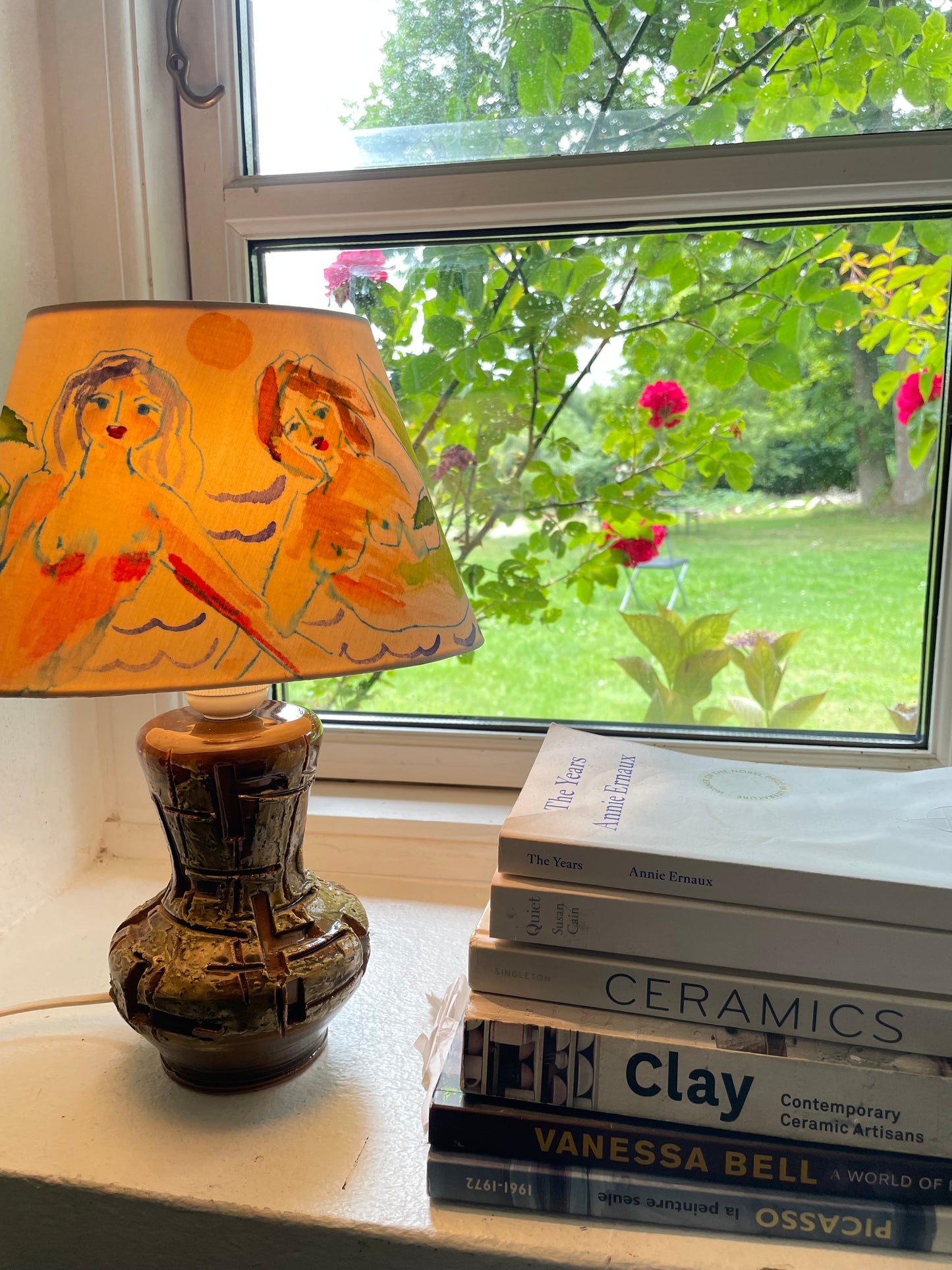 Lamp shade hand painted