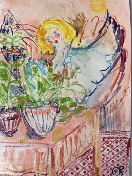 Angel in the garden